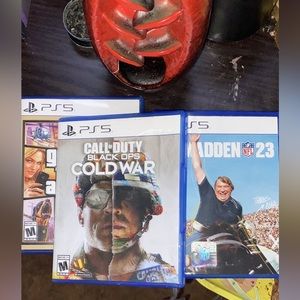 There new ps5 games just getting rid of them 15$ each or 50$ for all of them
